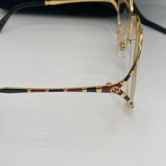 New Authentic Gucci Demo Round Ladies Eyeglasses GG0596OA 003 58 - Picture 5 of 9